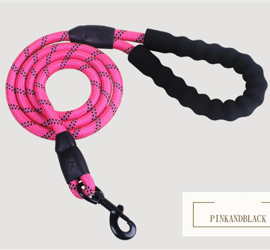 Reflective Nylon Dog Leash – Durable Rope for All Dogs