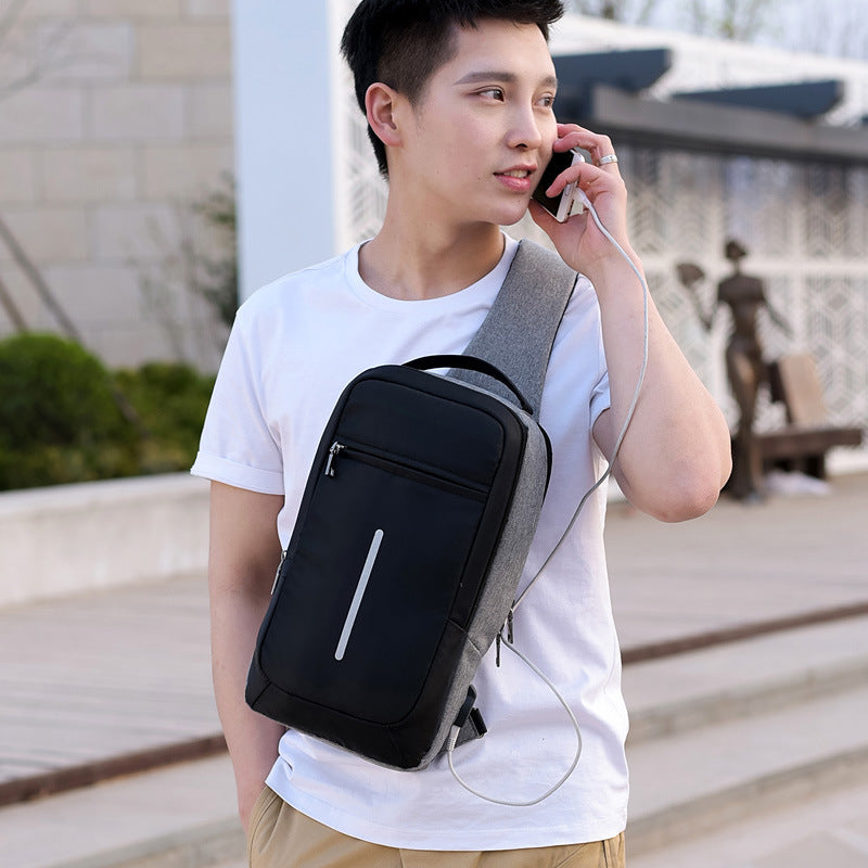 Anti-Theft USB Charging Chest Bag – Smart Travel Sling