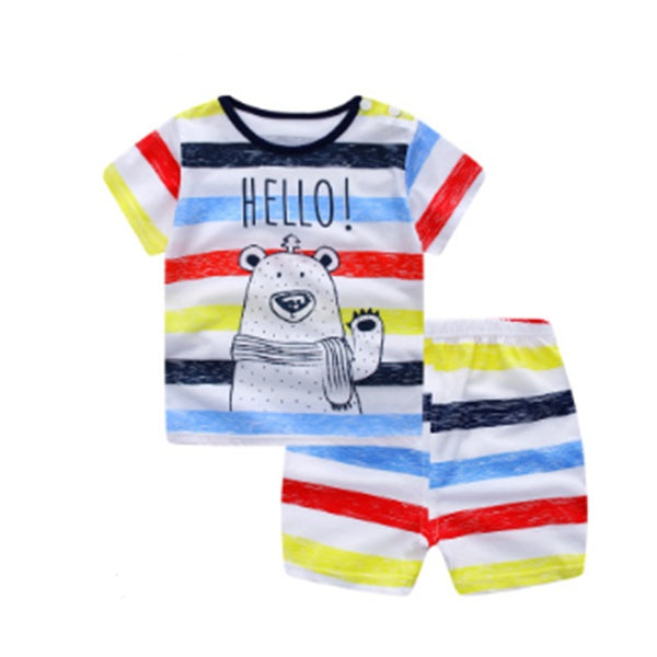 Cartoon Baby Clothes Set – Summer T-Shirt & Casual Outfit for Boys & Girls