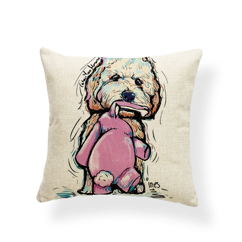 Dog Lover Linen Cushion Collection