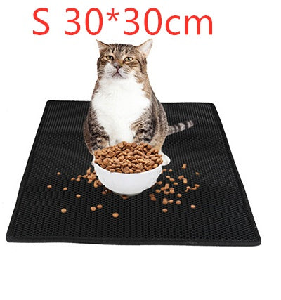 Honeycomb Cat Litter Mat – Waterproof & Urine-Proof Pad