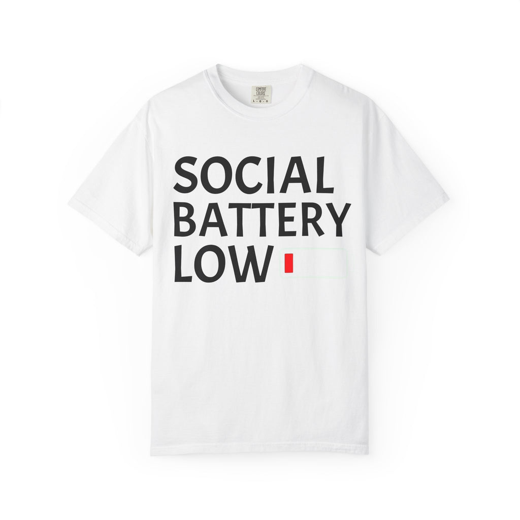 Social Battery Low T-Shirt — Funny Introvert Graphic Tee