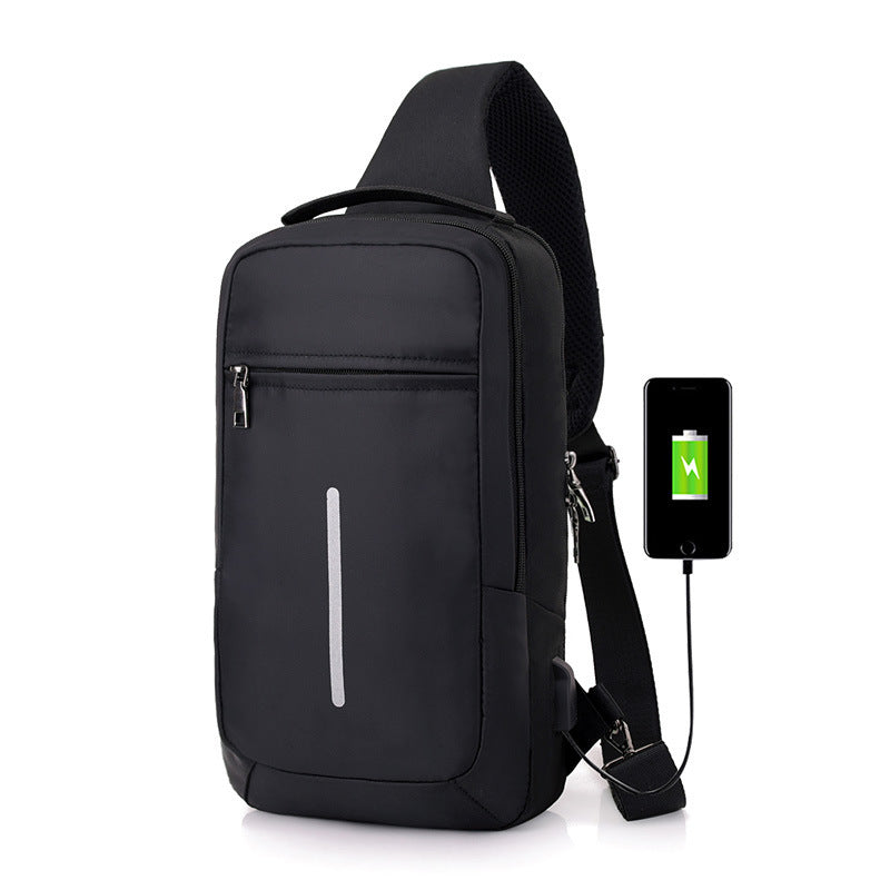 Anti-Theft USB Charging Chest Bag – Smart Travel Sling