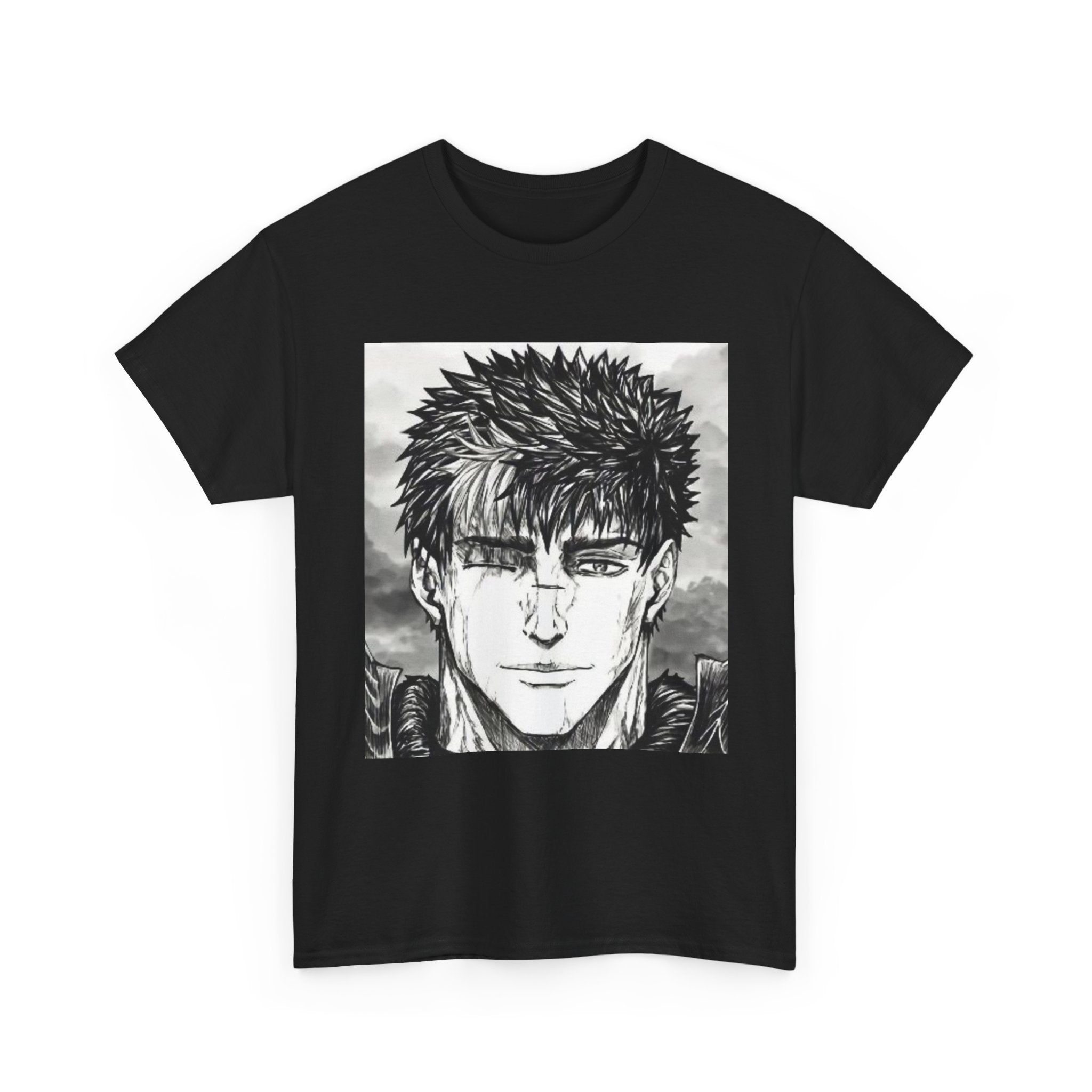 Guts Anime T-Shirt – Berserk Inspired Unisex Heavy Cotton Tee | Heroic Warrior Design