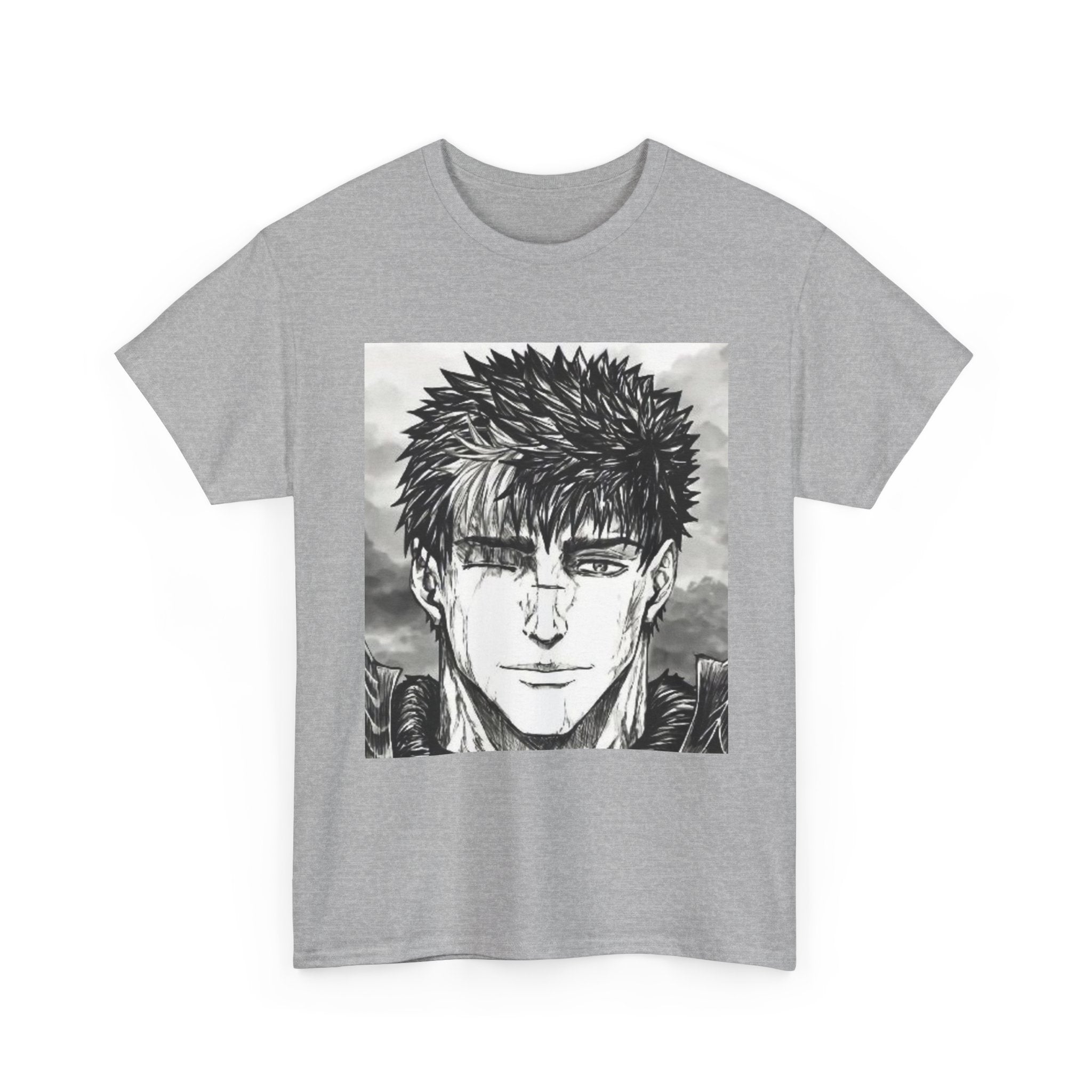 Guts Anime T-Shirt – Berserk Inspired Unisex Heavy Cotton Tee | Heroic Warrior Design