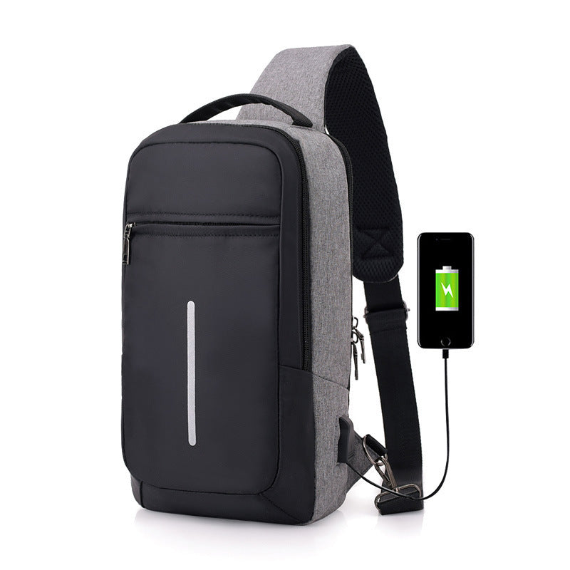 Anti-Theft USB Charging Chest Bag – Smart Travel Sling