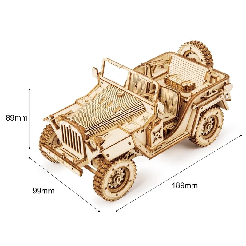 3D Wooden Puzzle Model – MC701 DIY Educational Toy for Kids & Adults
