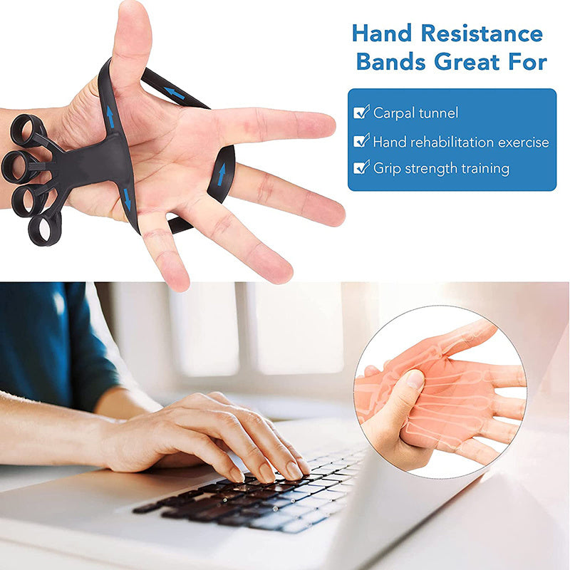 Silicone Finger Exerciser – Hand Grip Strength & Pain Relief Trainer