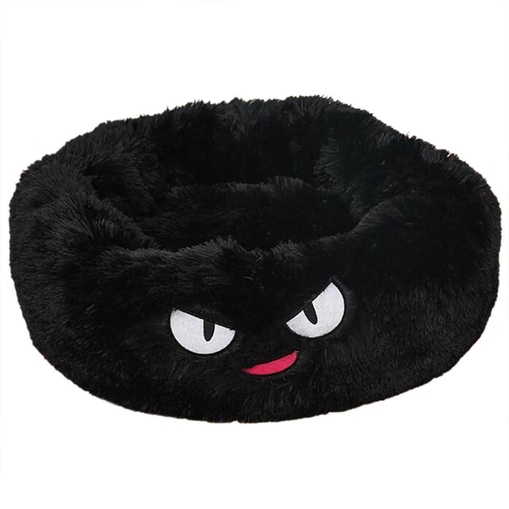 Round Plush Pet Bed – Cozy Nest for Small Dogs & Cats