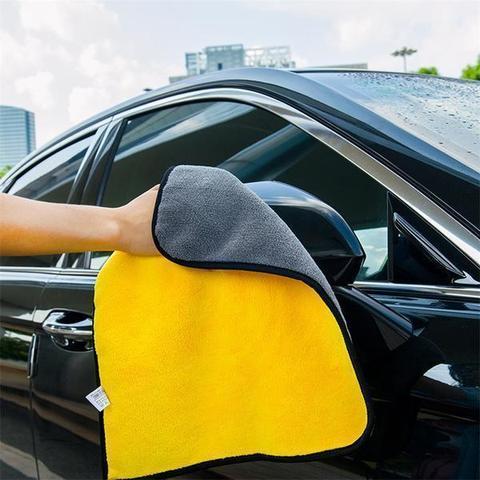 Dual-Sided Car Cleaning Towel – Super Absorbent Microfiber Wash Cloth