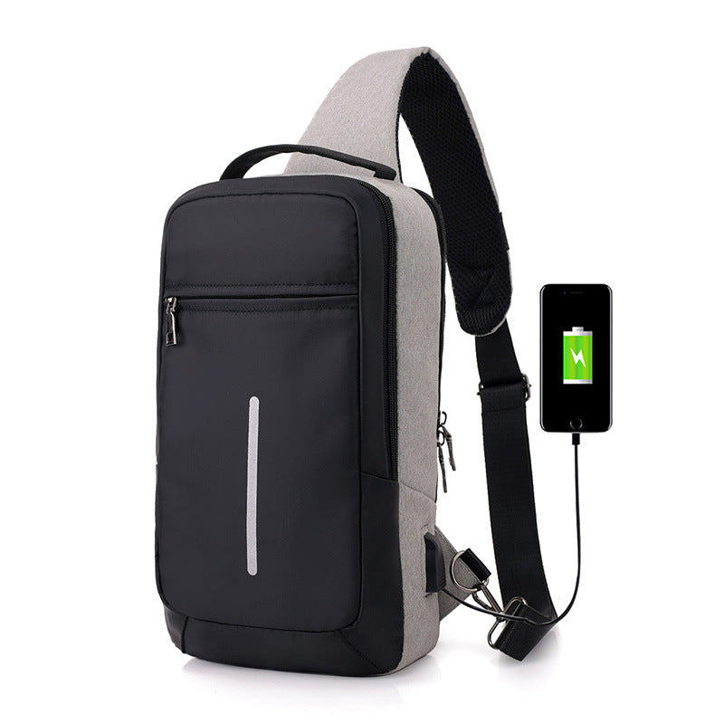 Anti-Theft USB Charging Chest Bag – Smart Travel Sling