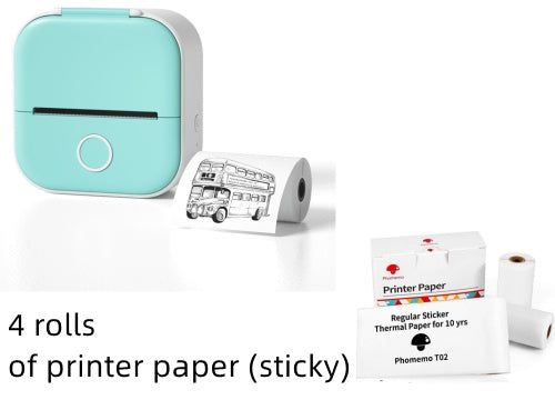Mini Thermal Label Printer Bluetooth – Portable Photo & Sticker Printer