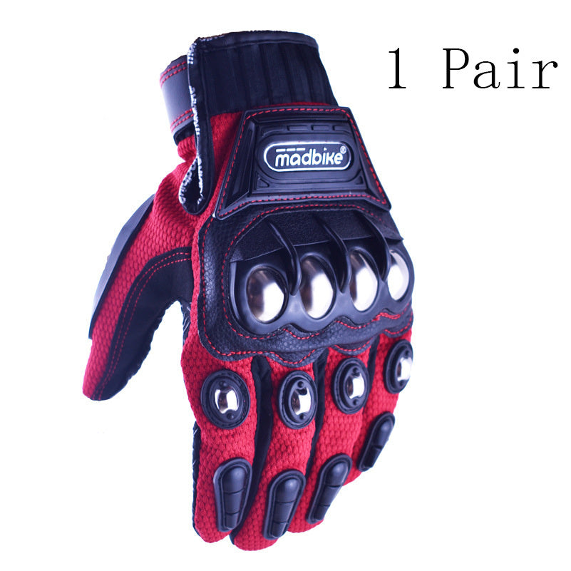 Off-Road Motorcycle Gloves – Alloy Knuckle Protection & Grip Control