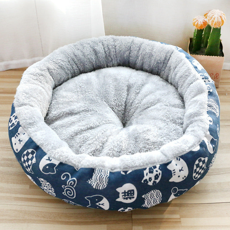 Padded Pet Litter – Round Cotton Mat for Dogs & Cats