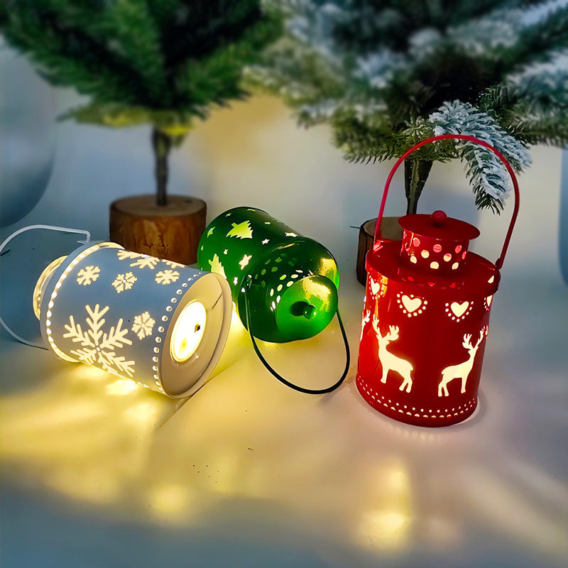 LED Christmas Candle Lantern – Nordic Style Holiday Decoration Light
