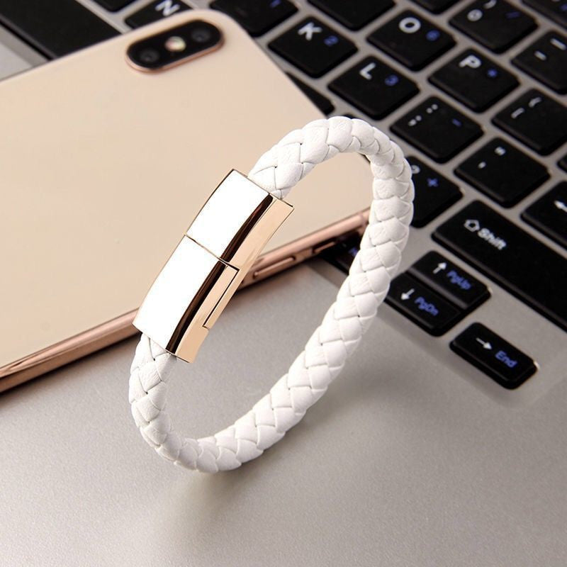 ⚡ Stylish Bracelet USB Charging Cable – Portable Data & Power Cord