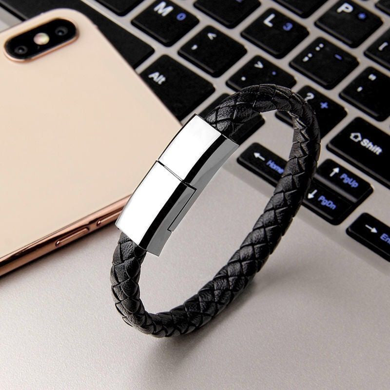 ⚡ Stylish Bracelet USB Charging Cable – Portable Data & Power Cord