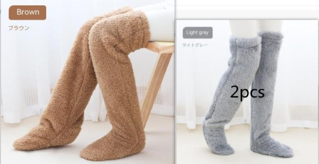 CozyKnee Fuzz – Winter Warm Long Socks