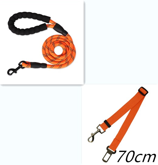 Reflective Nylon Dog Leash – Durable Rope for All Dogs