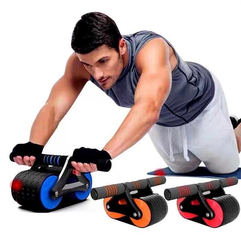 Automatic Rebound Ab Wheel Roller – Core & Waist Trainer