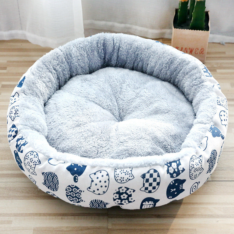Padded Pet Litter – Round Cotton Mat for Dogs & Cats
