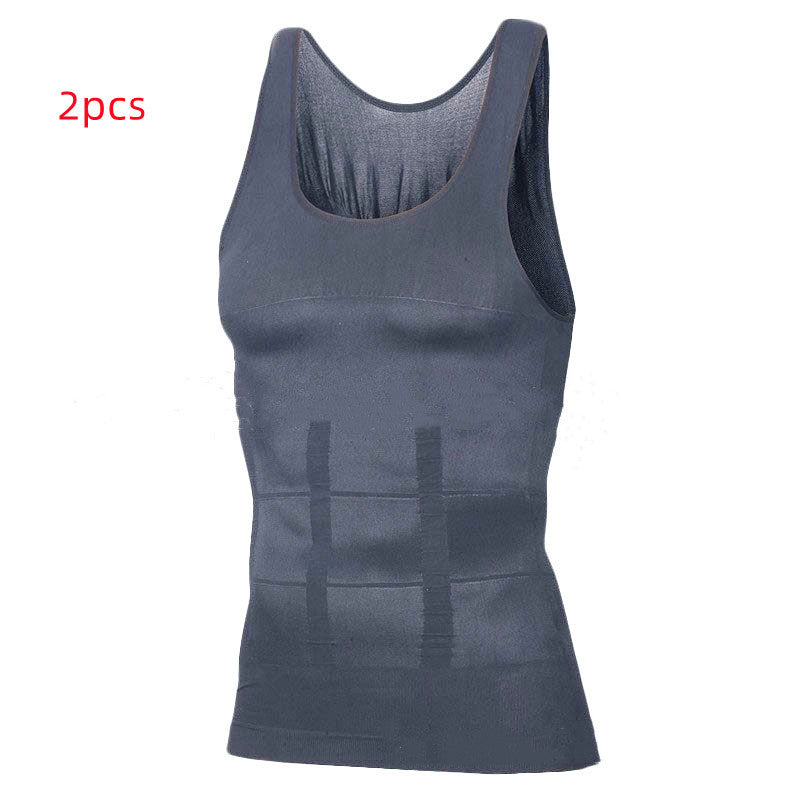 Men’s Slimming Body Shaper Vest – Tummy Control Compression Tank