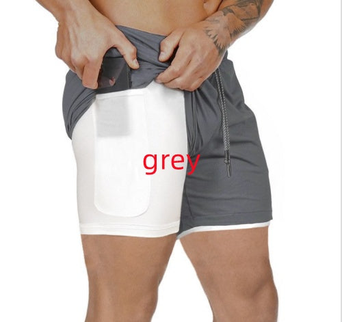 Men’s Pocket Compression Shorts – Workout Running Gym Training Underwear