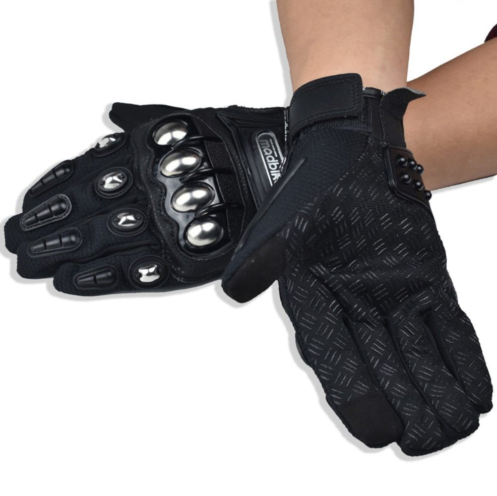 Off-Road Motorcycle Gloves – Alloy Knuckle Protection & Grip Control
