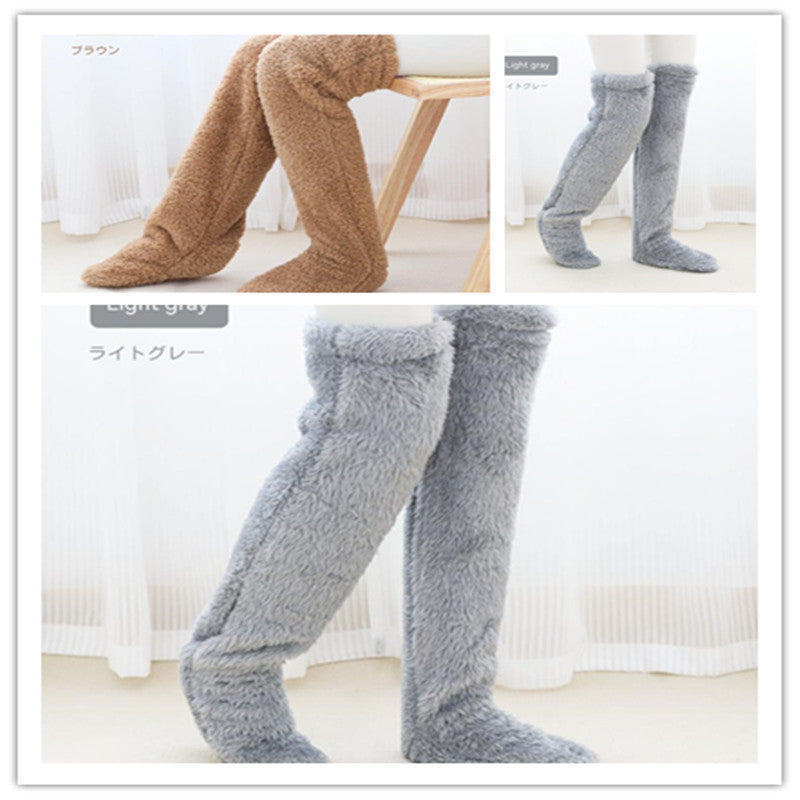 CozyKnee Fuzz – Winter Warm Long Socks