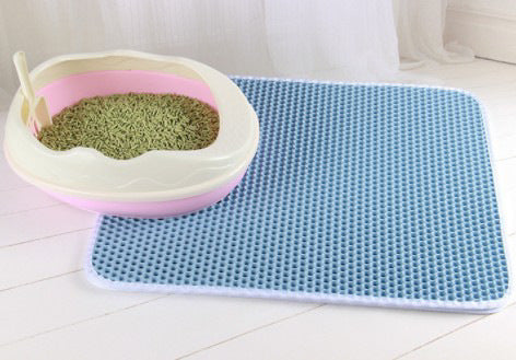 Honeycomb Cat Litter Mat – Waterproof & Urine-Proof Pad