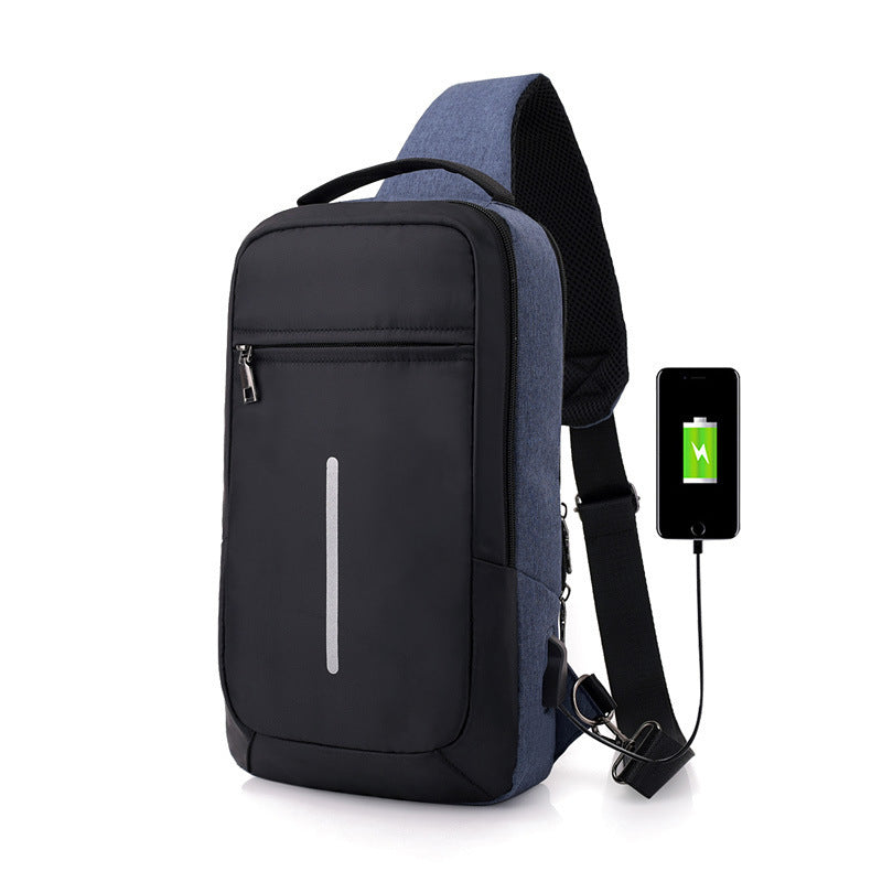 Anti-Theft USB Charging Chest Bag – Smart Travel Sling