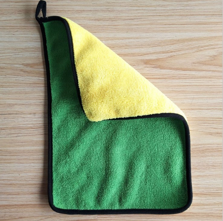 Dual-Sided Car Cleaning Towel – Super Absorbent Microfiber Wash Cloth