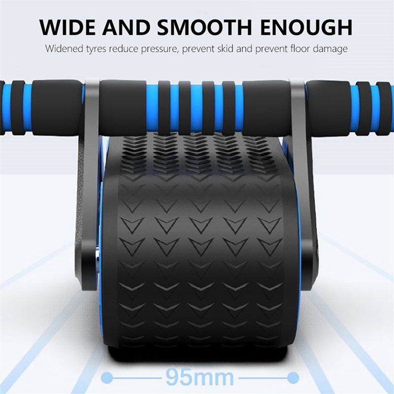 Automatic Rebound Ab Wheel Roller – Core & Waist Trainer