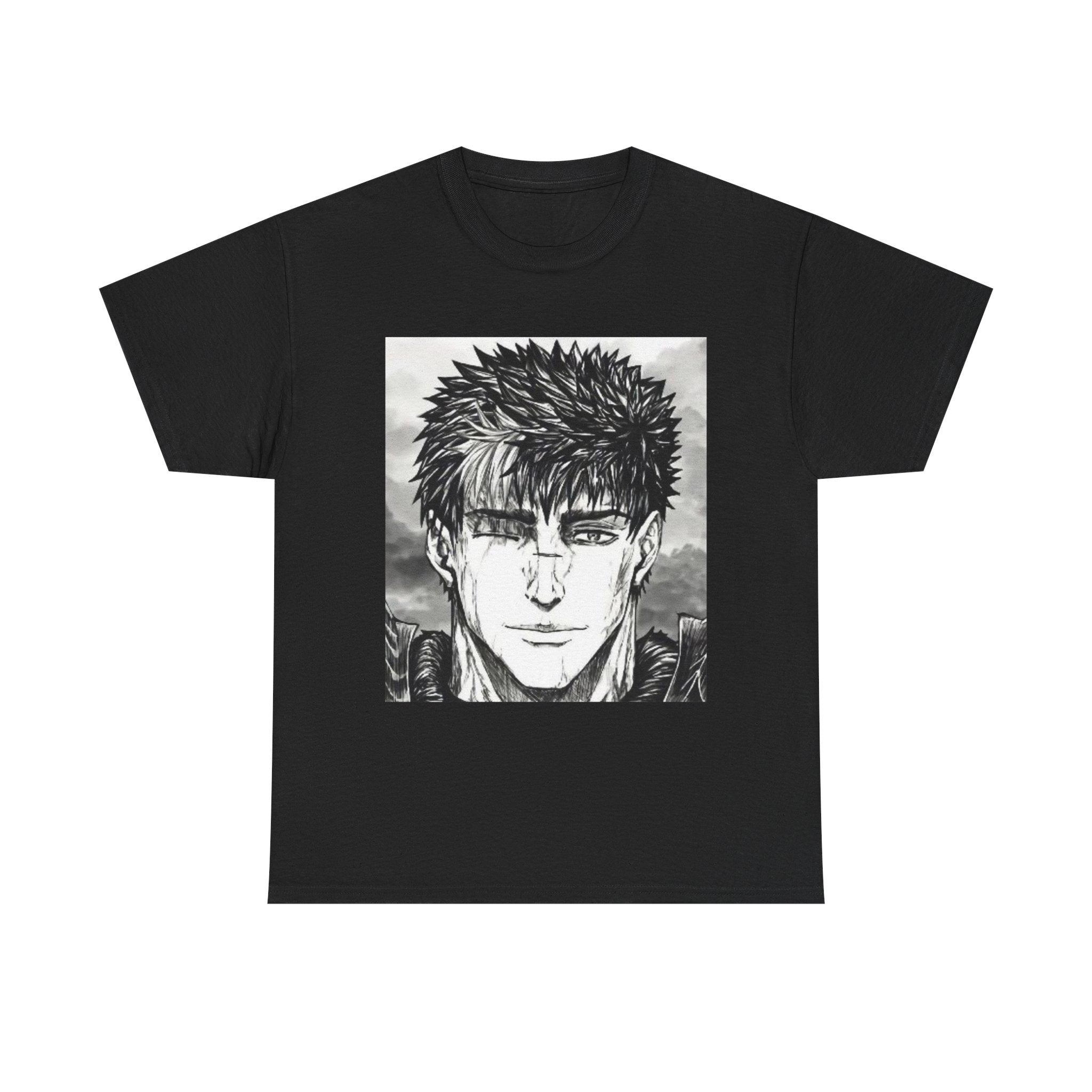 Guts Anime T-Shirt – Berserk Inspired Unisex Heavy Cotton Tee | Heroic Warrior Design