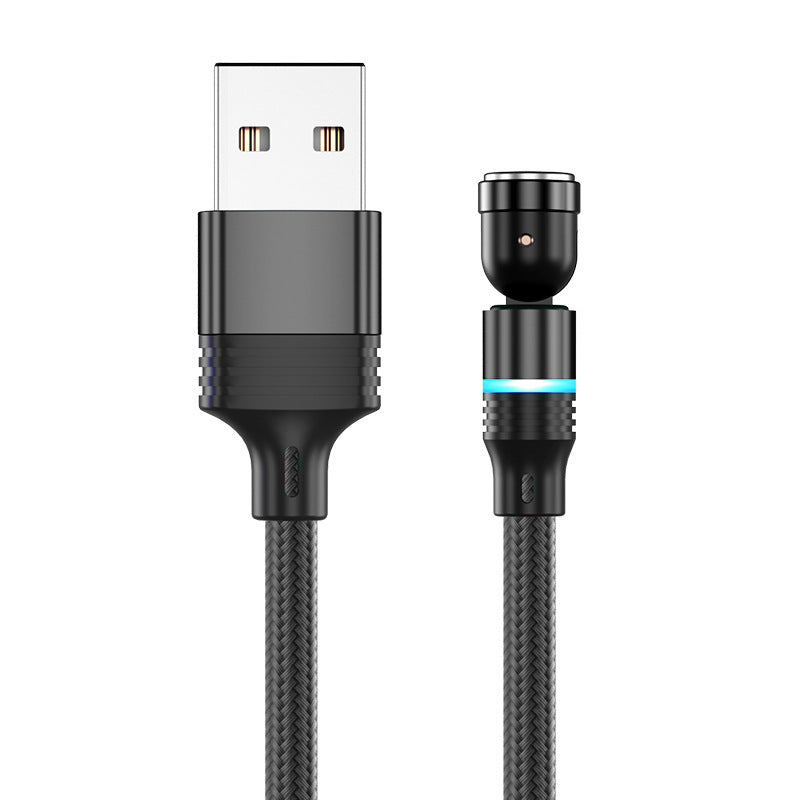 540° Magnetic Fast Charging Cable – Rotating USB Type-C Charger