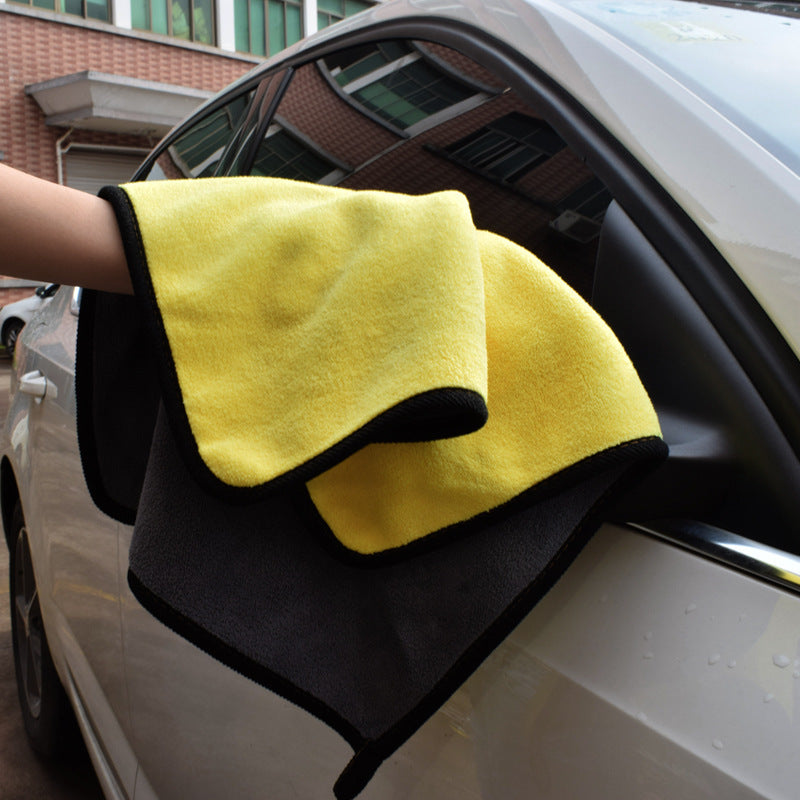 Dual-Sided Car Cleaning Towel – Super Absorbent Microfiber Wash Cloth