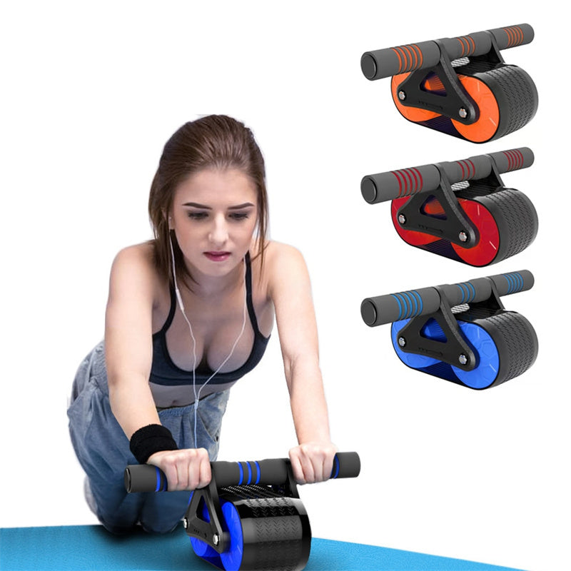 Automatic Rebound Ab Wheel Roller – Core & Waist Trainer