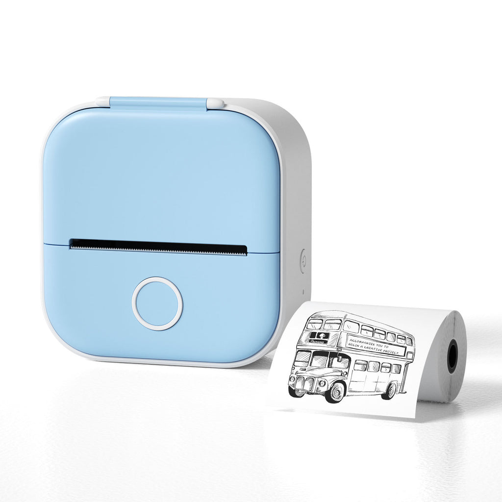 Mini Thermal Label Printer Bluetooth – Portable Photo & Sticker Printer