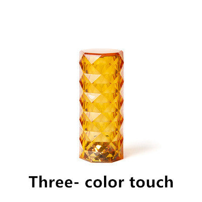 Nordic Crystal USB Table Lamp – Touch Dimming Diamond Night Light