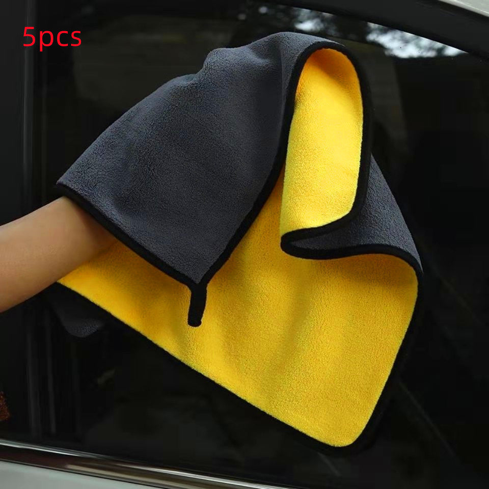 Dual-Sided Car Cleaning Towel – Super Absorbent Microfiber Wash Cloth