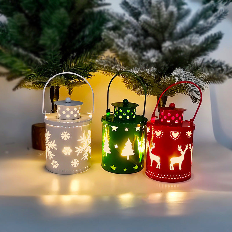 LED Christmas Candle Lantern – Nordic Style Holiday Decoration Light