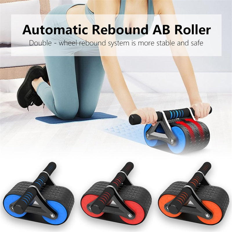 Automatic Rebound Ab Wheel Roller – Core & Waist Trainer