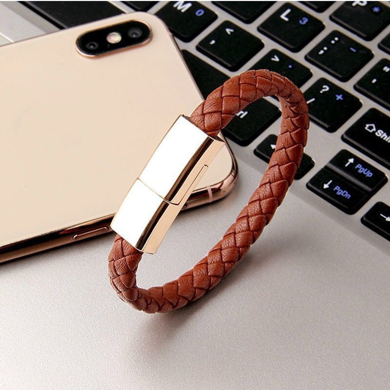 ⚡ Stylish Bracelet USB Charging Cable – Portable Data & Power Cord