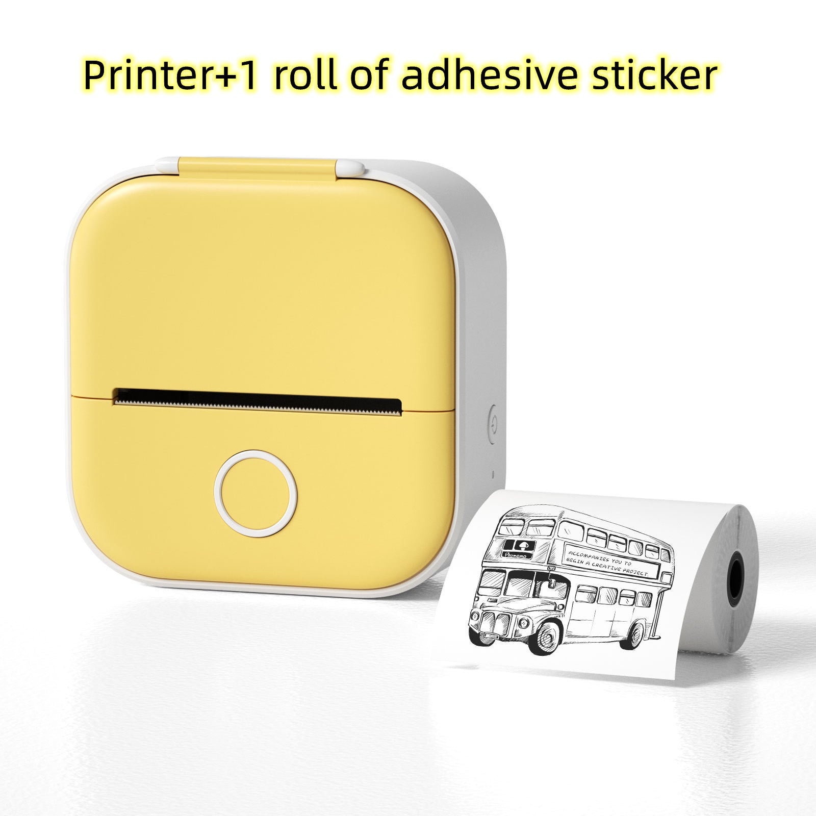 Mini Thermal Label Printer Bluetooth – Portable Photo & Sticker Printer