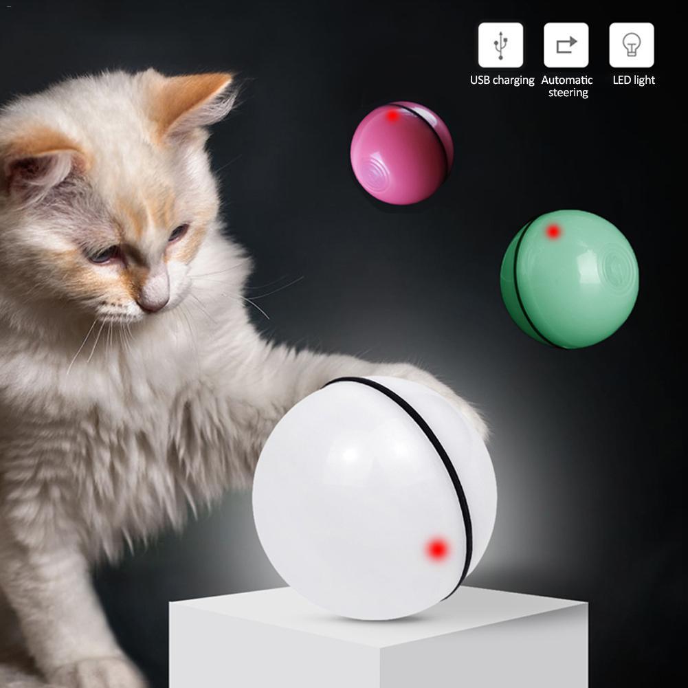 Smart LED Rolling Cat Toy Ball – Interactive Laser Fun