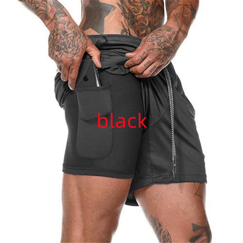 Men’s Pocket Compression Shorts – Workout Running Gym Training Underwear